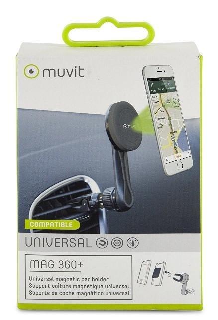 Muvit Car Holder Mag 360+ Magnet Airvent Black, , large image number 1