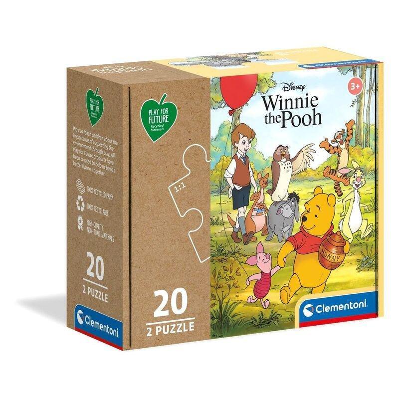 Clementoni Play For Future Winnie The Pooh Jigsaw Puzzle (2 X 20 Pieces), , large image number 0