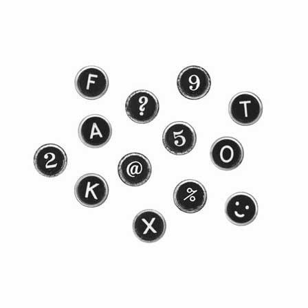 Legami Something To Write Magnetic Letters Typewriter, , large image number 1