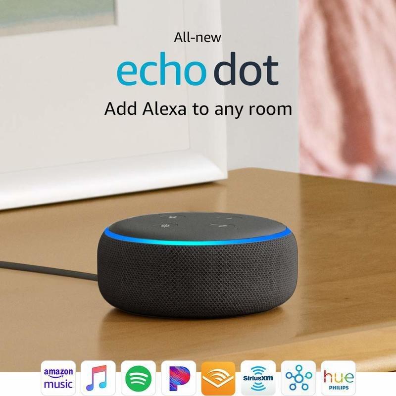 Amazon Echo Dot (3rd Gen) Smart Speaker - Charcoal, , large image number 1