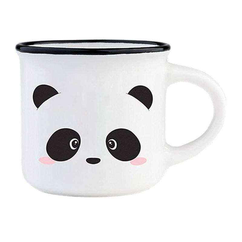 Legami Espresso for Two - Porelain Coffee Mugs 50 ml - Panda (Set of 2), , large image number 1