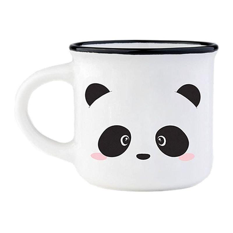 LEGAMI - Legami Espresso for Two - Porelain Coffee Mugs 50 ml - Panda (Set of 2)