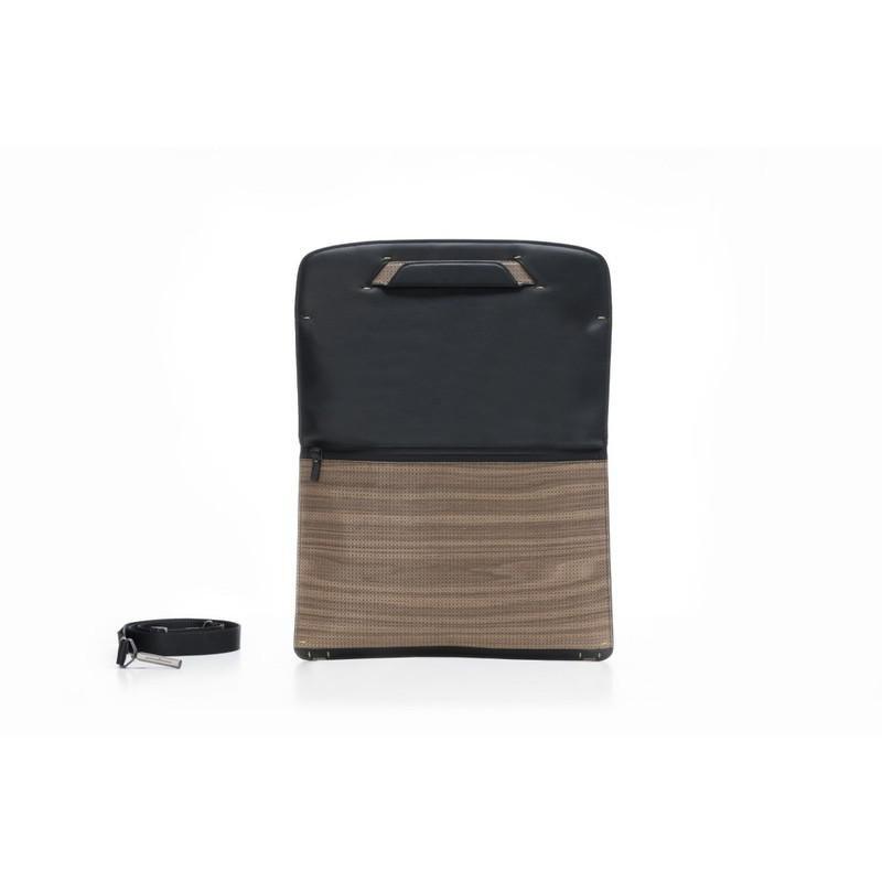 Pininfarina Folio Messenger Bag with Shoulder Strap Walnut, , large image number 0