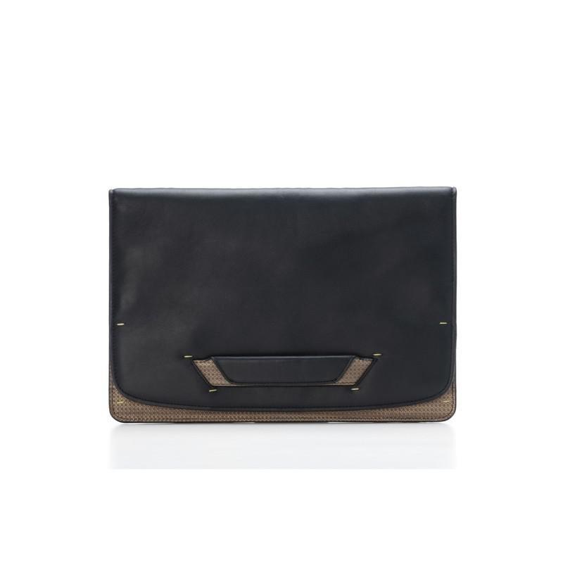Pininfarina Folio Messenger Bag with Shoulder Strap Walnut, , large image number 6