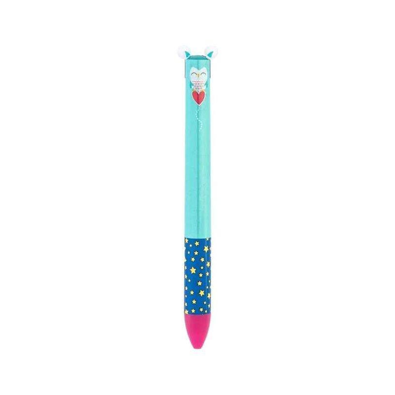 Legami Click & Clack Two Color Pen Owl, , large image number 0