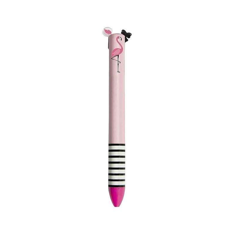 Legami Click & Clack Two Color Pen - Miss Flamingo, , medium
