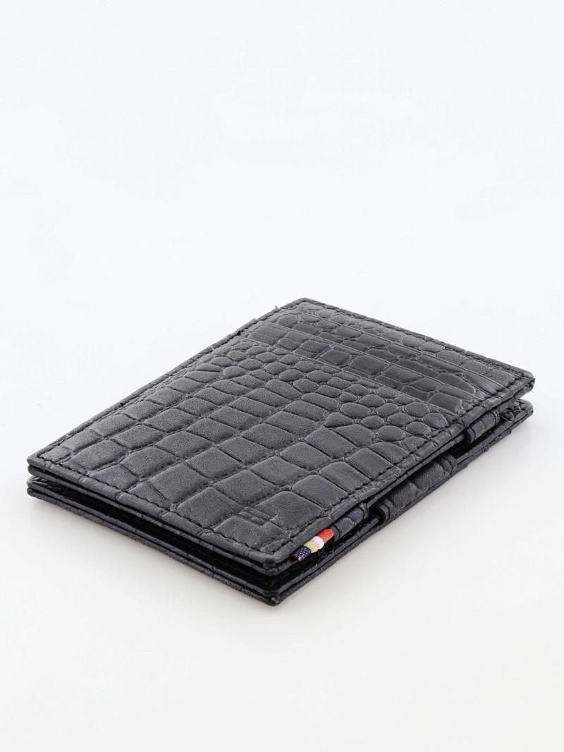 Garzini Essenziale Magic Wallet Croco Black, , medium