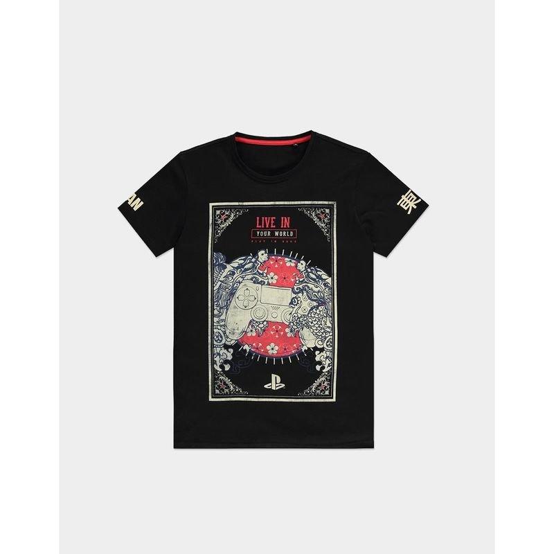 Sony Playstation Dual Shock Men'S T-Shirts Black, BLK, large image number 0