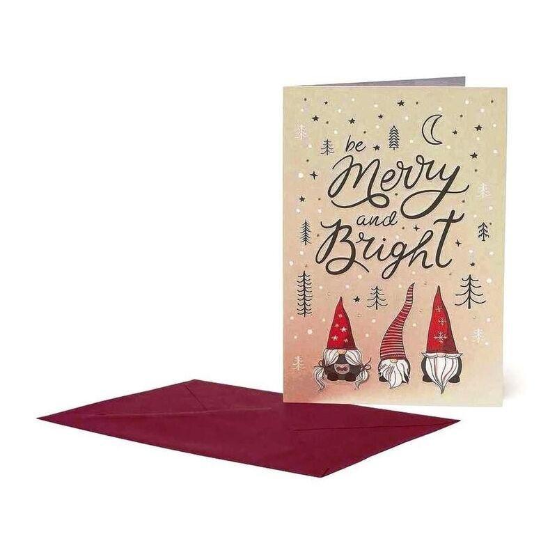 Legami Be Merry And Bright Gnome Greeting Cards, , large image number 0
