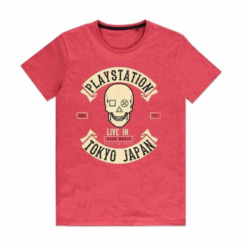 Sony Playstation Tokyo Men's T-Shirt Red, RED, large image number 0