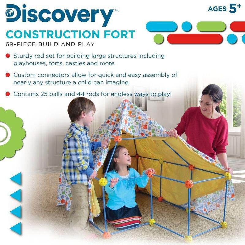 Discovery Construction Fort 69 Piece Building Set, , large image number 2