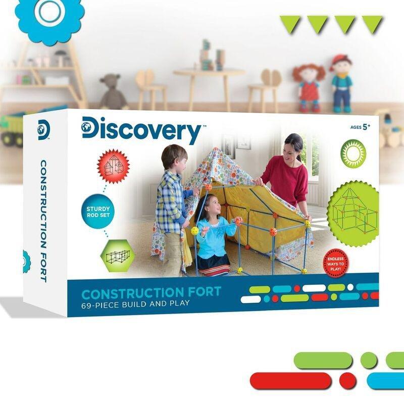 Discovery Construction Fort 69 Piece Building Set, , large image number 5