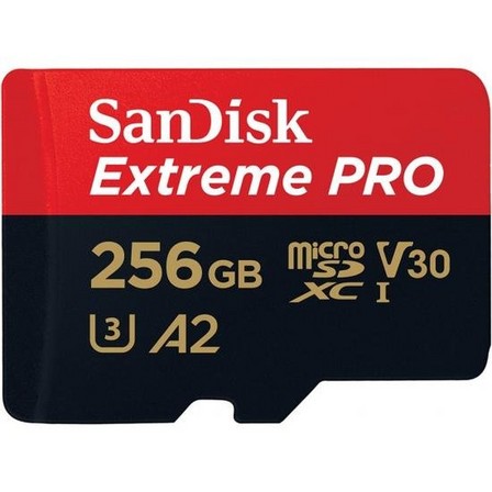 SANDISK - SanDisk Extreme Pro 256GB microSDXC Class 10 Memory Card