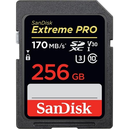 SANDISK - SanDisk Exrteme PRO 256GB SDXC Class 10 UHS-I Memory Card