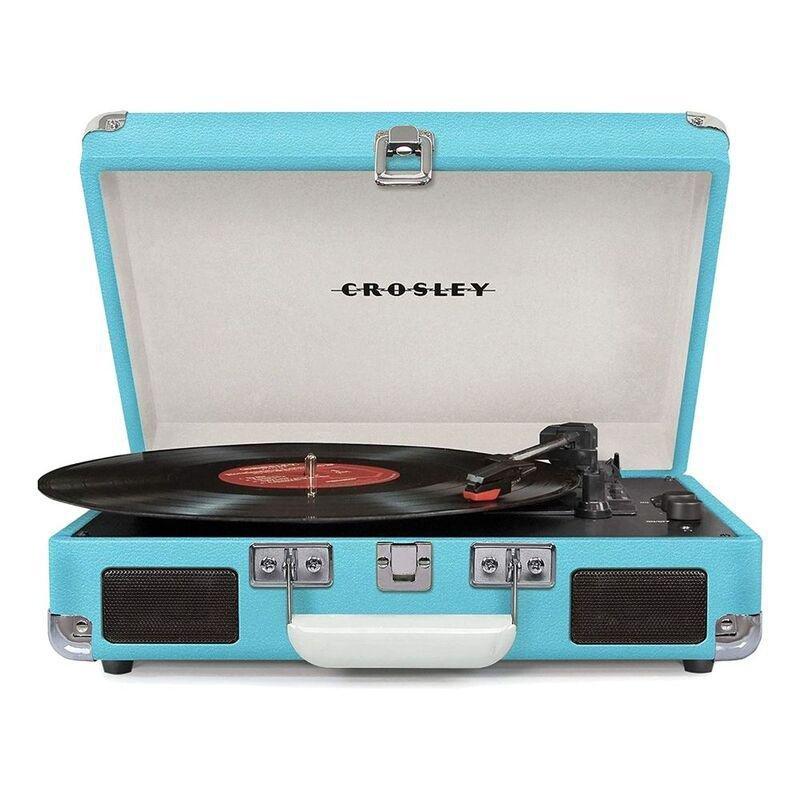 Crosley Cruiser Deluxe Portable Turntable with Built-in Speakers - Turquoise, , large image number 0