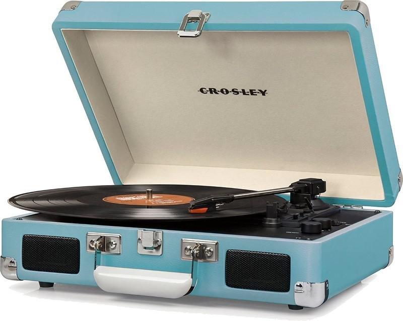 Crosley Cruiser Deluxe Portable Turntable with Built-in Speakers - Turquoise, , large image number 1