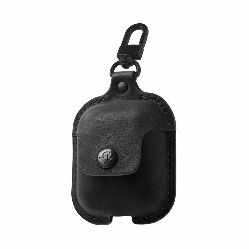 Twelvesouth Airsnap Leather Case Black for Apple AirPods, , medium