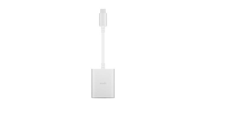 Moshi USB-C To 3.5mm Stereo Jack Adapter with Charging Port Silver, , large image number 0