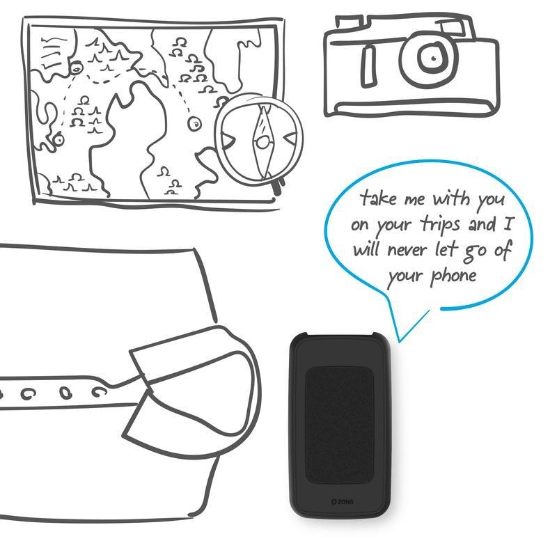 Wireless 4500mAh Wireless Power Bank with Adhesive Grip, , large image number 2