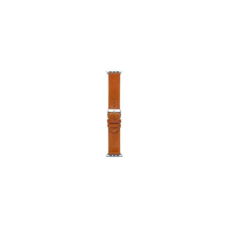 dbramante1992 Copenhagen Watch Strap Dark Saddle Brown Silver for Apple Watch 42/44mm, , large image number 1