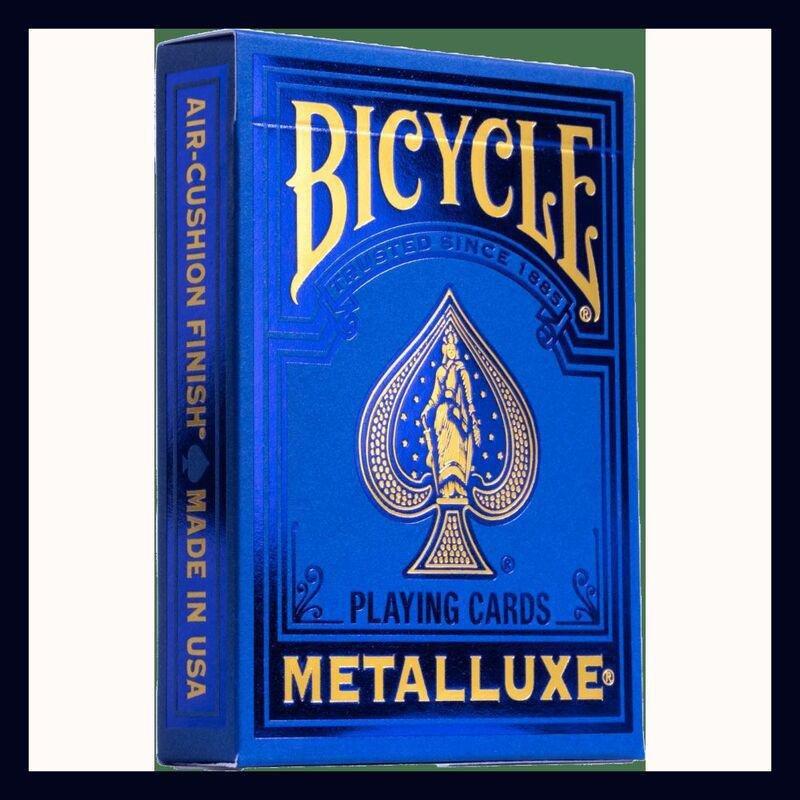 Bicycle Playing Cards Metalluxe Blue (New Edition), , medium