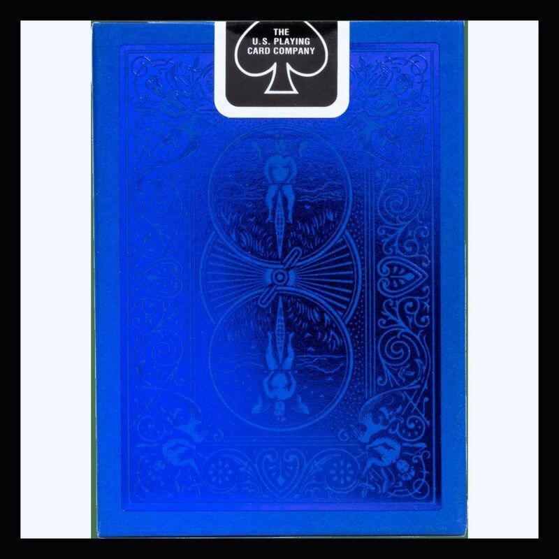 Bicycle Playing Cards Metalluxe Blue (New Edition), , large image number 2