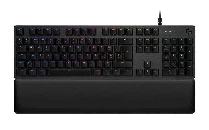 Logitech G G513 RGB Mechanical Gaming Keyboard - GX Blue Switch - USB Passthrough (US English), , large image number 0