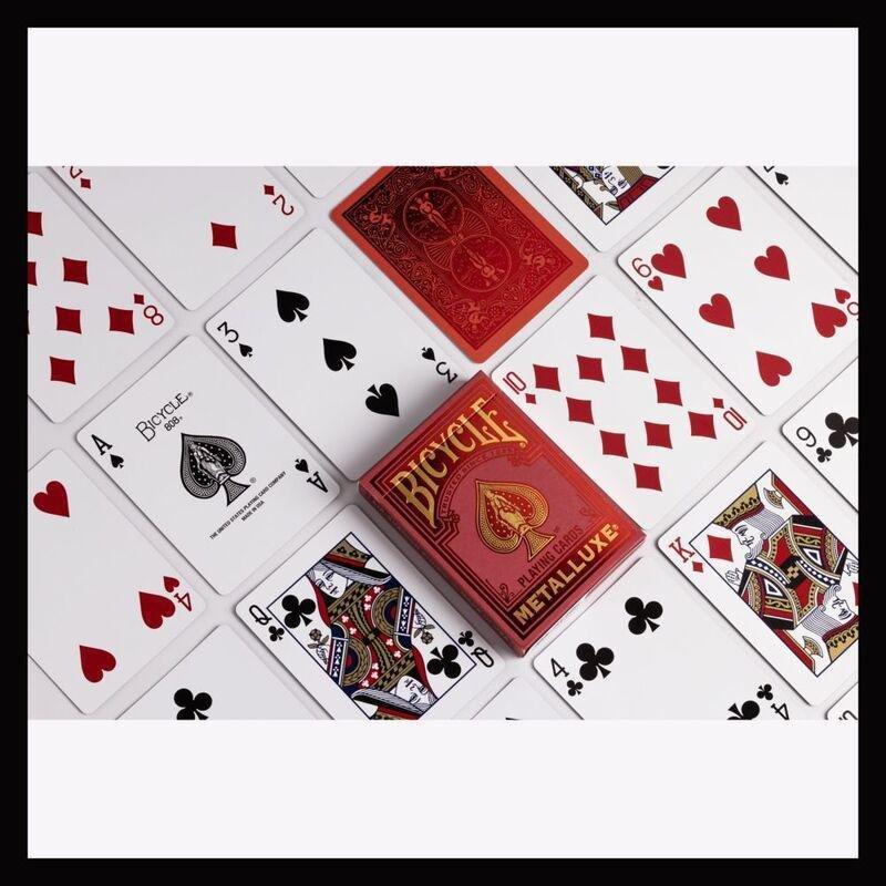 Bicycle Playing Cards Bicycle Metalluxe Red (New Edition), , large image number 0