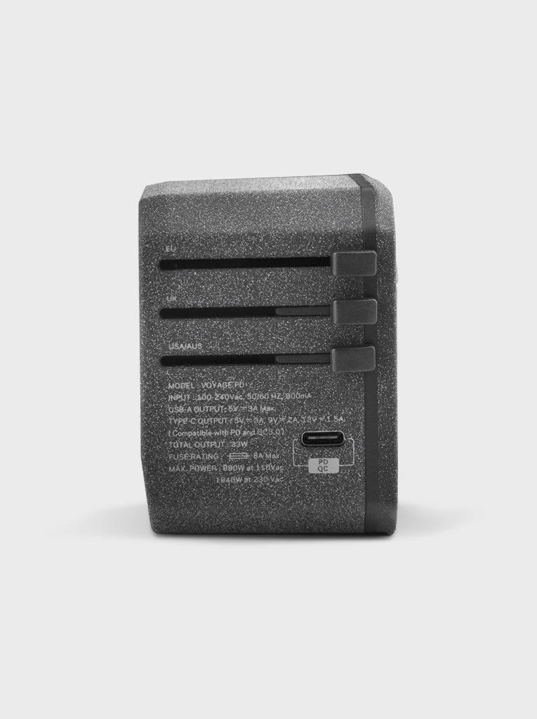 Uniq Voyage PD World Adapter PD33 Charcoal Grey, , large image number 2