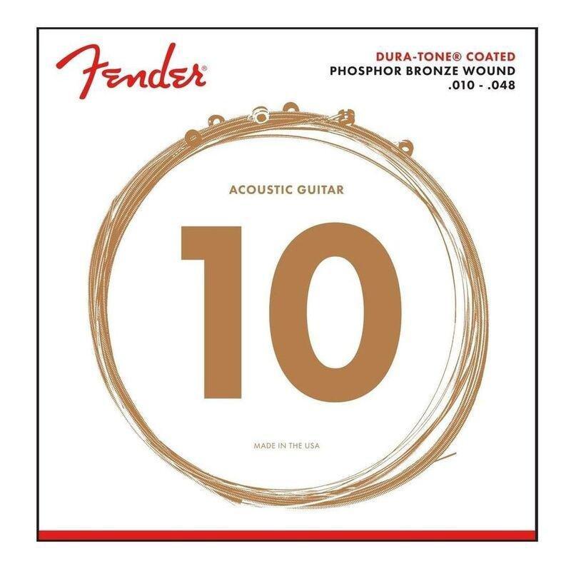 Fender 860XL Acoustic Guitar Strings - Coated Phosphor Bronze (10-48 Gauge), , large image number 0
