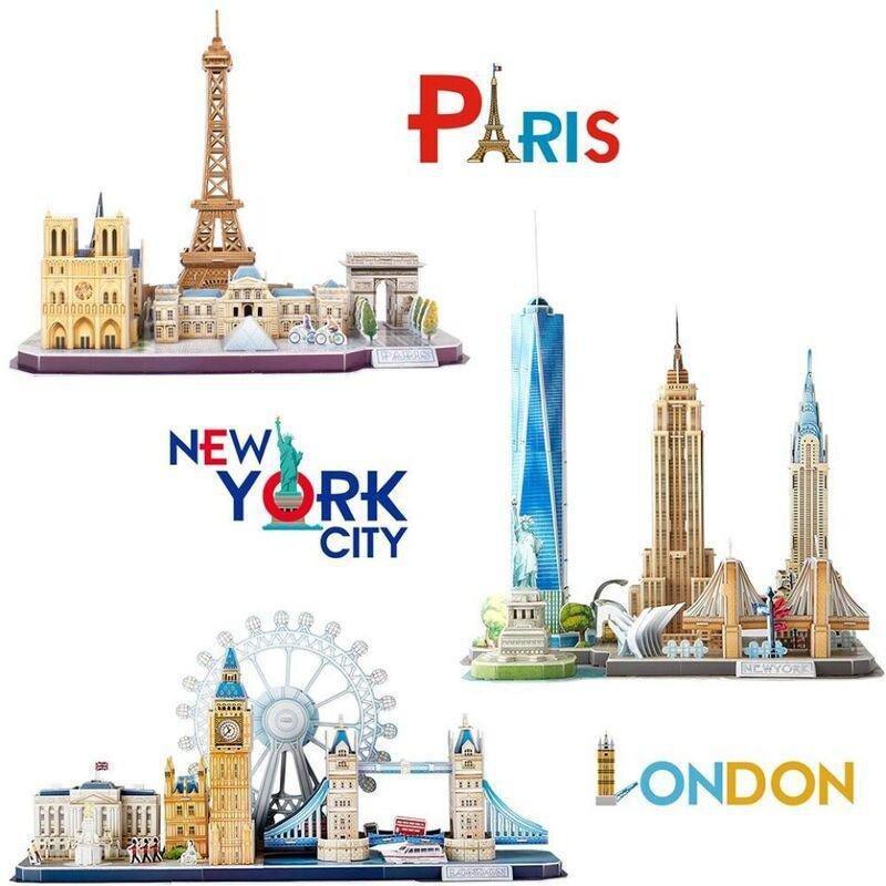 Cubicfun Cityline Paris 114 Pieces 3D Puzzle, , medium
