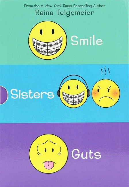 SCHOLASTIC USA - Smile Sisters And Guts the Box Set | Raina Telgemeier