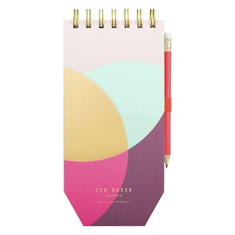 Colour By Numbers Spiral Bound Jotter With Pencil, , large image number 0