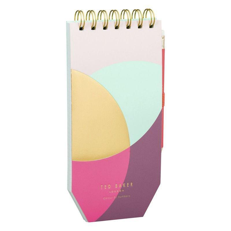 Colour By Numbers Spiral Bound Jotter With Pencil, , large image number 1