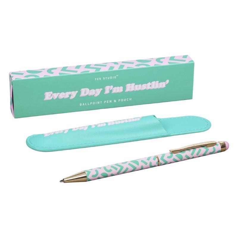 Yes Studio Every Day I'm Hustlin Pen & Case, , medium