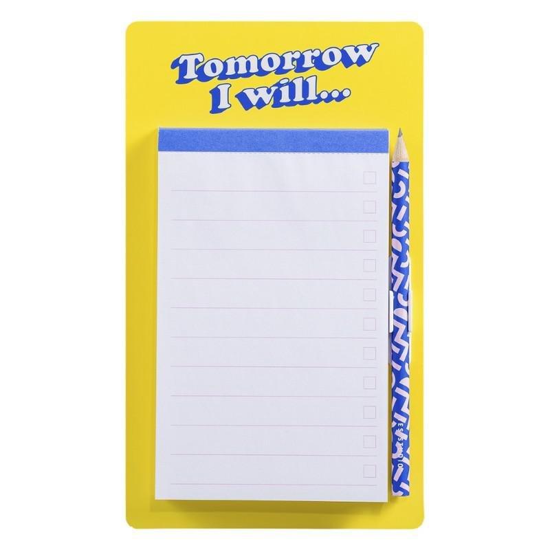 Yes Studio Tomorrow I'll Fridge List Pad, , large image number 0