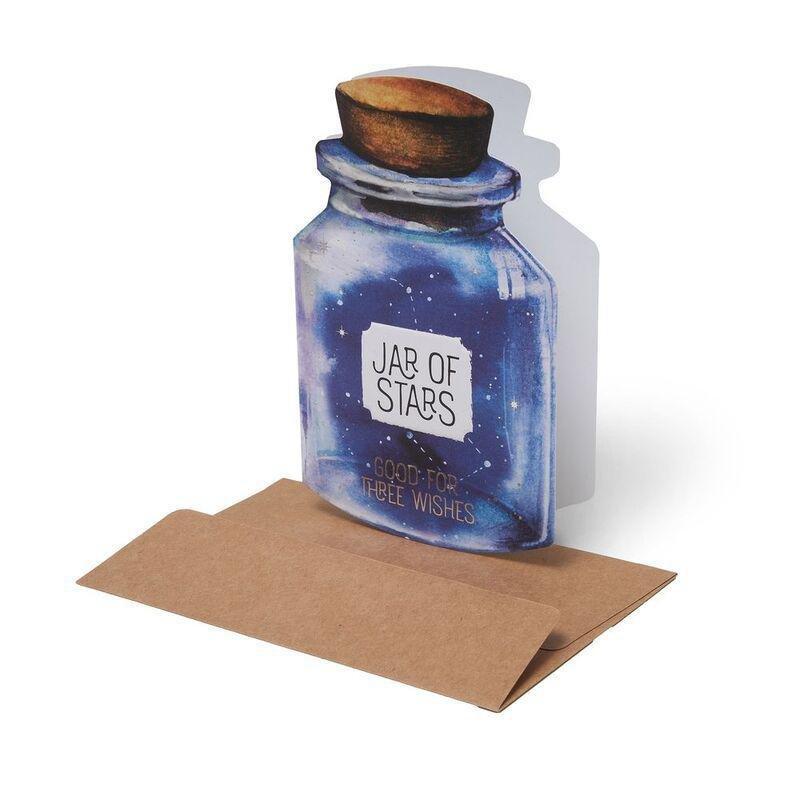 Legami Greeting Card - Large - Jar Of Stars - Stars (11.5 x 17 cm), , large image number 0