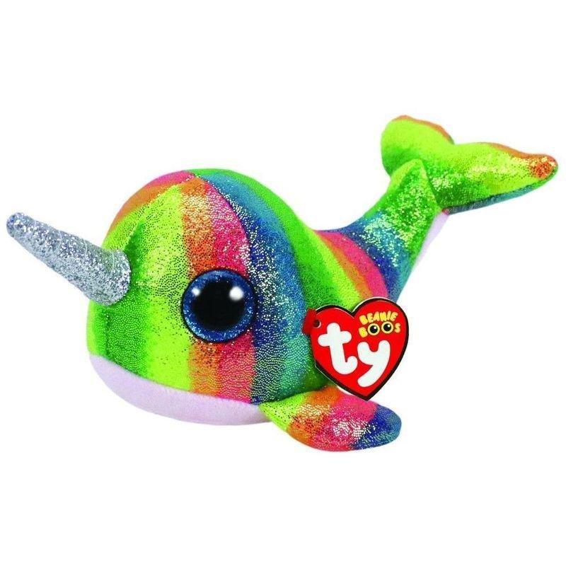 Beanie Boos Nori The Multicolor Narwhal Regular 6 Inch, , large image number 0