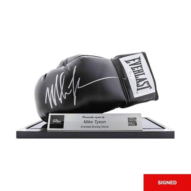 Bootroom Collection Authentic Signed Mike Tyson Everlast Glove Black Glove, , large image number 0