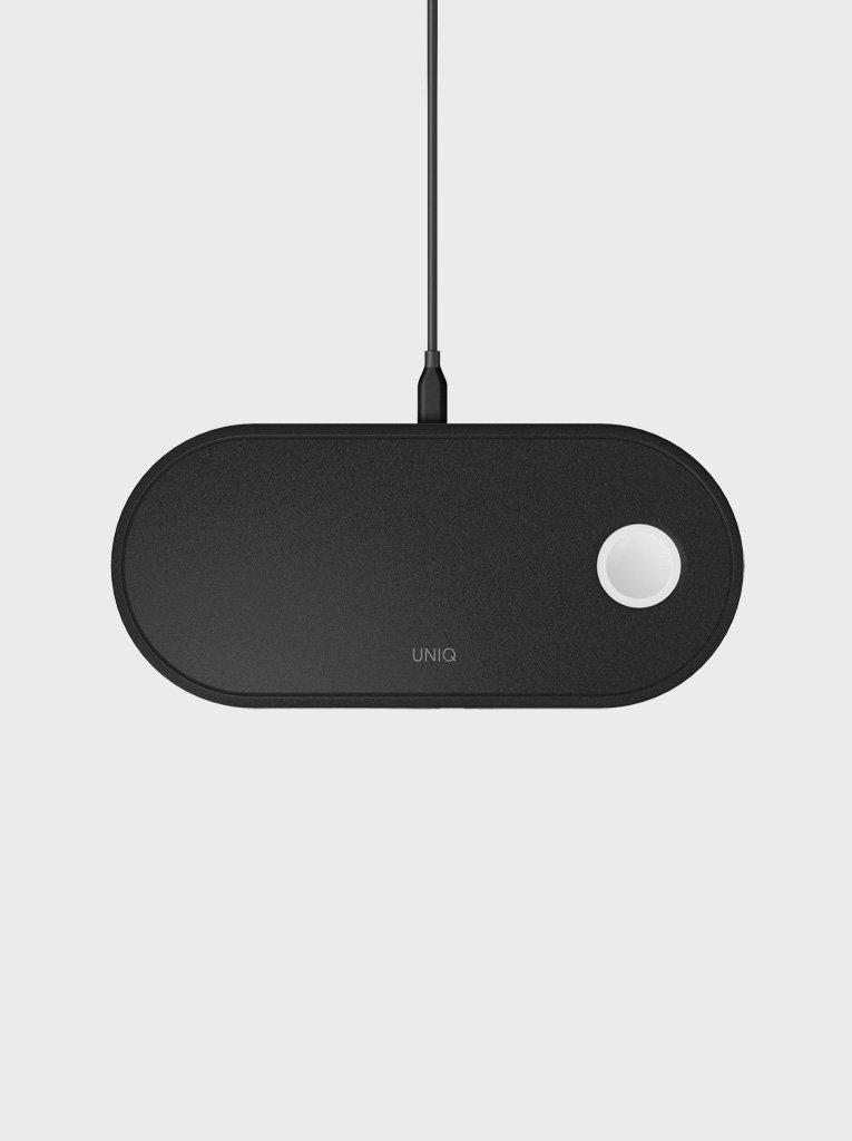 Uniq Aereo 3-In-1 Fast Wireless Charger Charcoal, , large image number 1