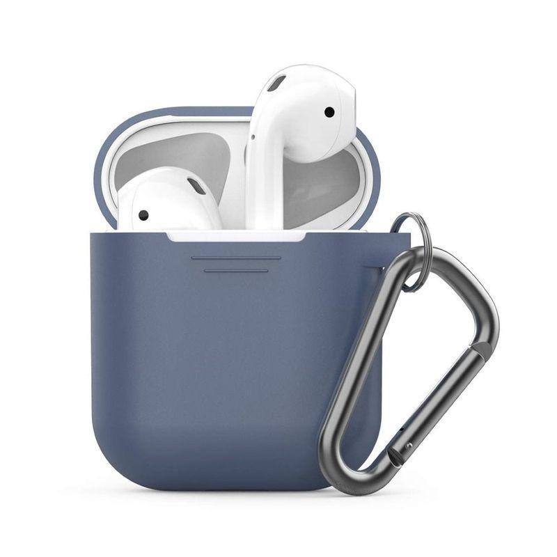 Keybudz PodSkinz Cover Cobalt Blue with Keychain for AirPods, , large image number 0