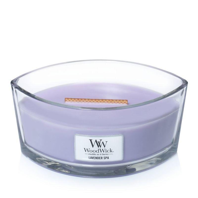 Woodwick Ellipse Jar Lavender Spa Violet Candle L, , medium