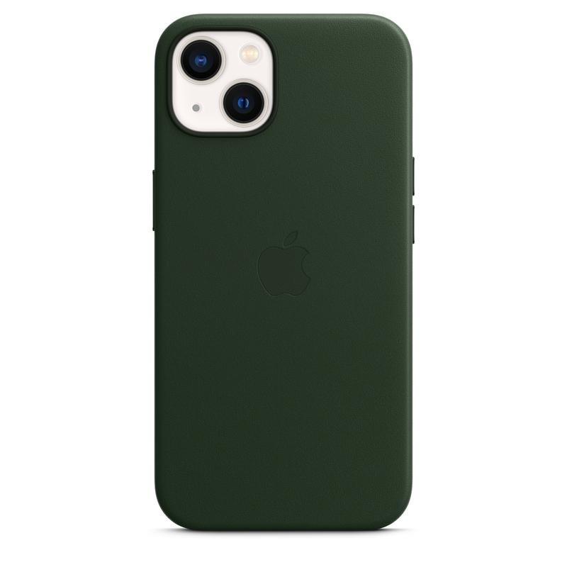 Apple Leather Case with Magsafe Sequoia Green for iPhone 13, , large image number 0
