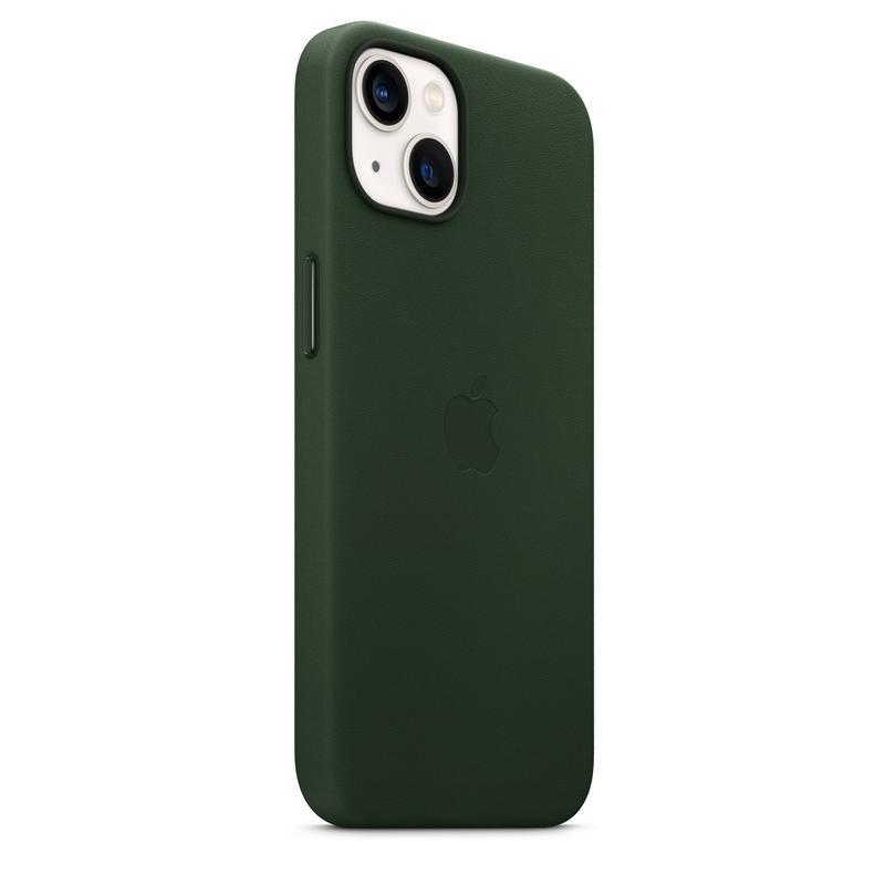 Apple Leather Case with Magsafe Sequoia Green for iPhone 13, , large image number 2
