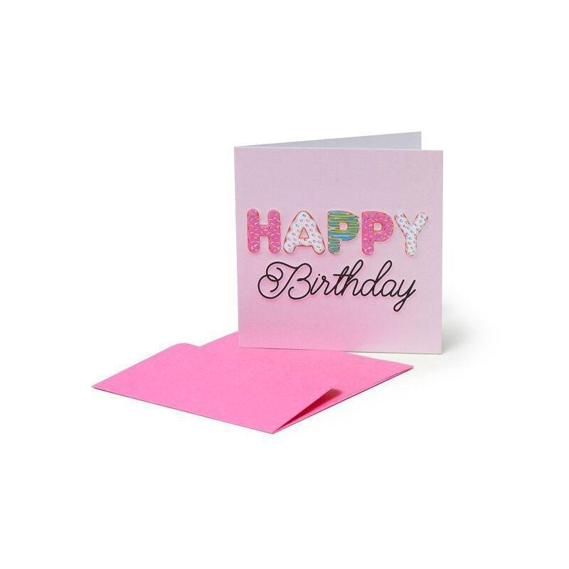 Legami Small Greeting Card - Happy Birthday Donut (7 X7 cm), , medium