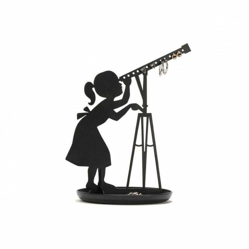 Kikkerland Black Stargazer Jewelry Holder, , large image number 0