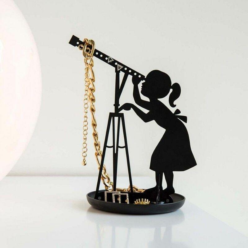 Kikkerland Black Stargazer Jewelry Holder, , large image number 1