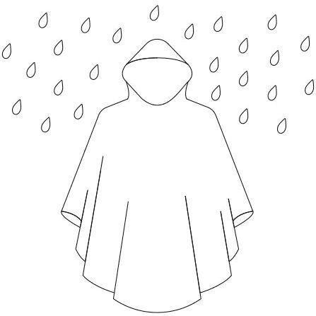 Legami SOS Rain Emergency Poncho, , large image number 1