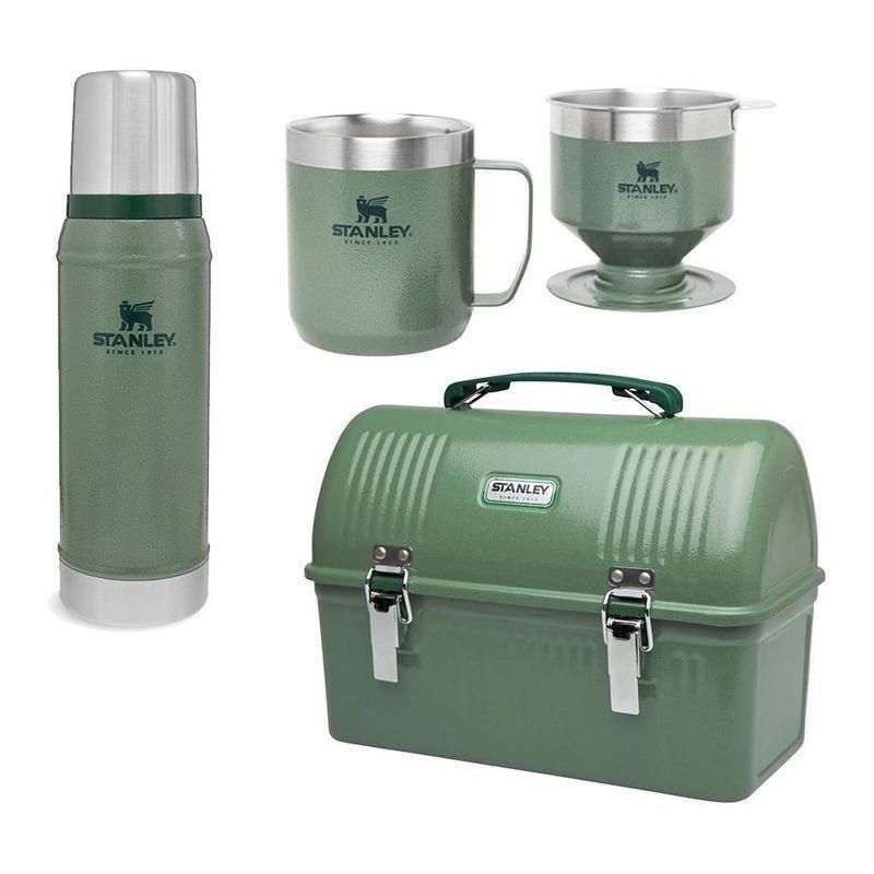 Stanley Classic Gift Set - Lunchbox 9.4L / Vacuum Bottle 750 ml / Camp Mug 350 ml with Pour Over - Hammertone Green, , large image number 0