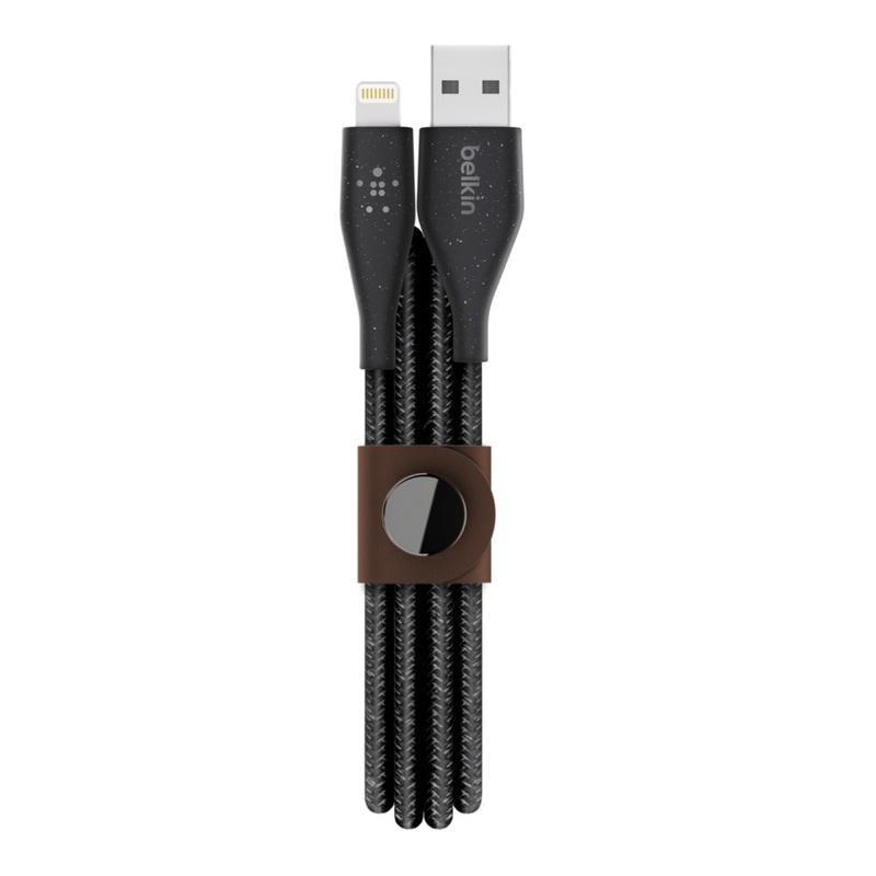 Belkin DuraTek Plus Lightning to USB-A Cable 3m Black with Strap, , large image number 0